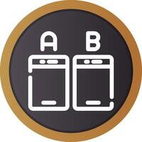 Ab Testing Creative Icon Design vector