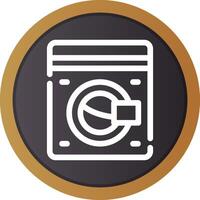 Washing Machine Creative Icon Design vector