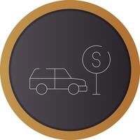 Taxi Stop Creative Icon Design vector