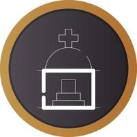 Mausoleum Creative Icon Design vector