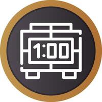 Digital Clock Creative Icon Design vector