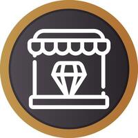 Diamond Shop Creative Icon Design vector