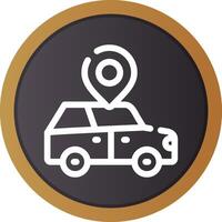 Car Location Creative Icon Design vector