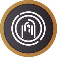 Fingerprint Creative Icon Design vector