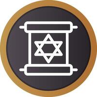 Scroll torah Creative Icon Design vector