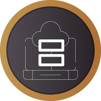 Cloud Storage Creative Icon Design vector