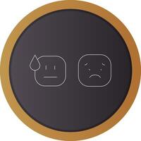 Basic Emotion Creative Icon Design vector