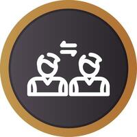 Social Distancing Creative Icon Design vector