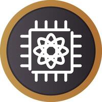 Quantum Computer Creative Icon Design vector