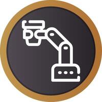 Robot Barista Creative Icon Design vector