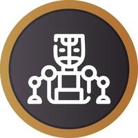 Humanoid Creative Icon Design vector