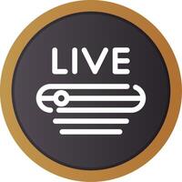 Live Stream Creative Icon Design vector