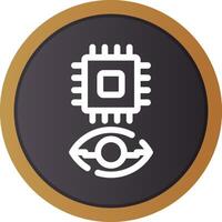 Eye Augmentation Creative Icon Design vector