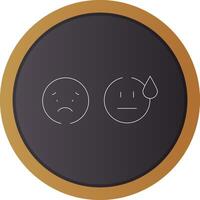 Basic Emotion Creative Icon Design vector