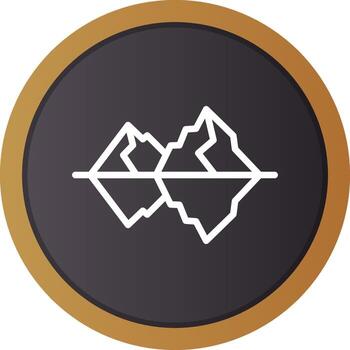 diseño de icono creativo iceberg vector