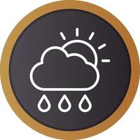 Rain Creative Icon Design vector