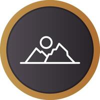 Mountains Creative Icon Design vector