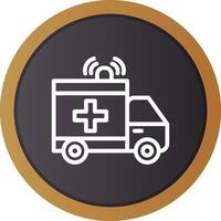 Ambulance Creative Icon Design vector