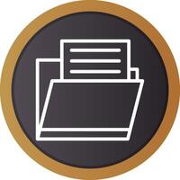 Document Folder Creative Icon Design vector