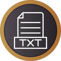 Txt Creative Icon Design vector