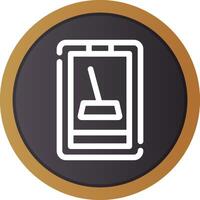 Cleaner Mobile App Creative Icon Design vector