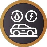 Hybrid Vehicle Creative Icon Design vector