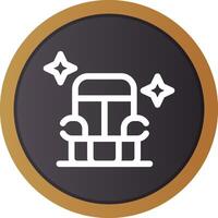 Car Seat Cleaning Creative Icon Design vector