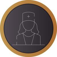 Ophthalmologist Female Creative Icon Design vector