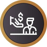 Dealer Prep Fees Creative Icon Design vector