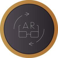 Ar Glasses Creative Icon Design vector