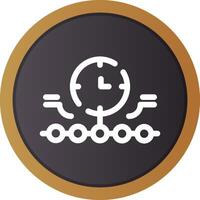Circular Bending Process Creative Icon Design vector