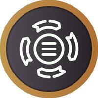 Circle Arrow Process Creative Icon Design vector