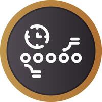 Circle Accent Timeline Creative Icon Design vector