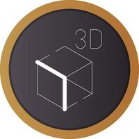 3D Object Creative Icon Design vector