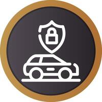 Anti Theft System Creative Icon Design vector