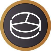 3D Pie Creative Icon Design vector
