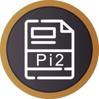 Pi2 Creative Icon Design vector