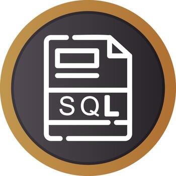 SQL Creative Icon Design vector