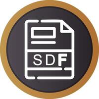 SDF Creative Icon Design vector