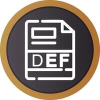 DEF Creative Icon Design vector