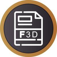 F3D Creative Icon Design vector