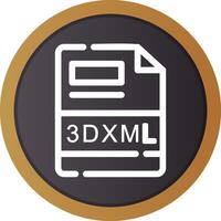 3DXML Creative Icon Design vector