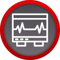 Electrocardiogram Creative Icon Design vector