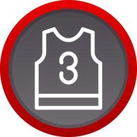 Basketball Jersey Creative Icon Design vector