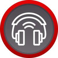 Headphones Creative Icon Design vector