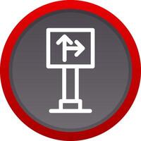 Traffic Sign Creative Icon Design vector