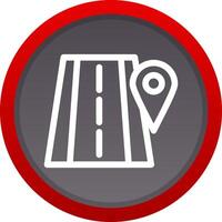 Road Location Creative Icon Design vector