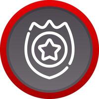 Police Badge Creative Icon Design vector