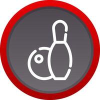 Bowling Creative Icon Design vector