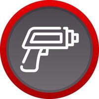 Thermometer Gun Creative Icon Design vector